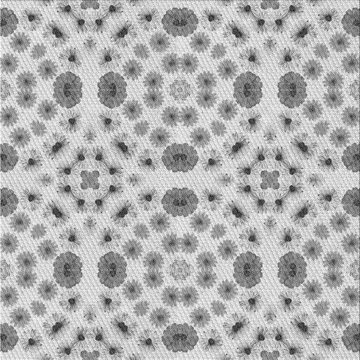 Round Machine Washable Transitional Gray Rug, wshpat1337gry