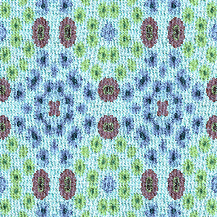 Machine Washable Transitional Aquamarine Green Rug, wshpat1337lblu