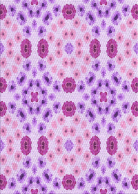 Machine Washable Transitional Blossom Pink Rug, wshpat1337pur