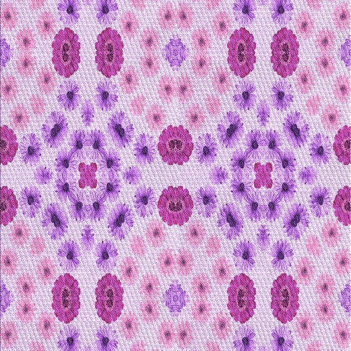 Patterned Blossom Pink Rug, pat1337pur