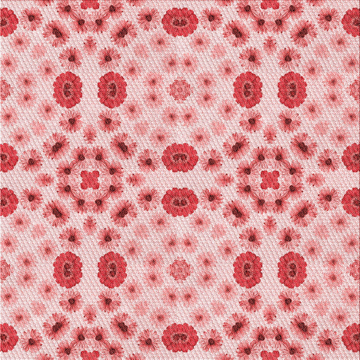 Round Machine Washable Transitional Red Rug, wshpat1337rd