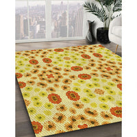 Patterned Orange Rug, pat1337yw