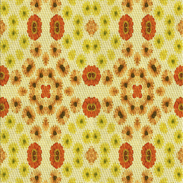 Patterned Orange Rug, pat1337yw