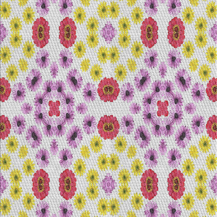 Machine Washable Transitional Tulip Pink Rug, wshpat1337