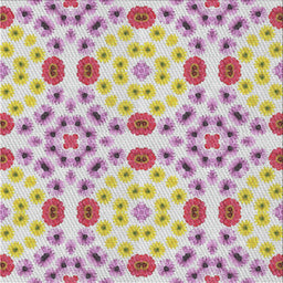 Sideview of Machine Washable Transitional Tulip Pink Rug, wshpat1337