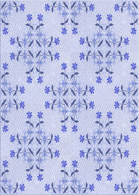 Machine Washable Transitional Lavender Blue Rug, wshpat1338blu