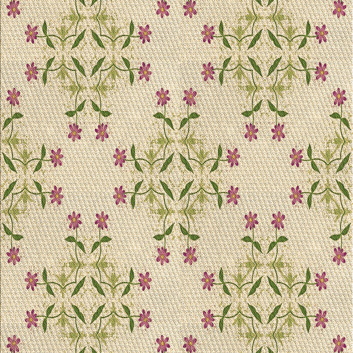 Patterned Golden Blonde Gold Rug, pat1338brn