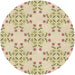 Square Patterned Golden Blonde Gold Rug, pat1338brn