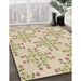 Patterned Golden Blonde Gold Rug in Family Room, pat1338brn