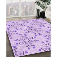 Patterned Purple Rug, pat1338pur