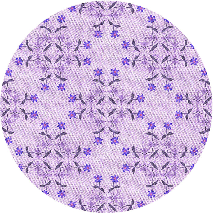 Square Patterned Purple Rug, pat1338pur