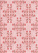 Patterned Light Rose Pink Rug, pat1338rd