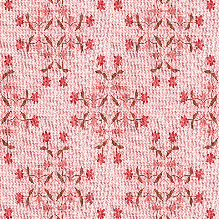 Machine Washable Transitional Light Rose Pink Rug, wshpat1338rd