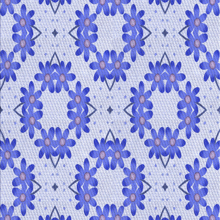 Patterned Blue Rug, pat1339blu