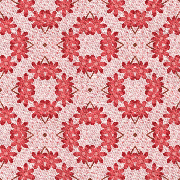 Round Machine Washable Transitional Deep Rose Pink Rug, wshpat1339rd