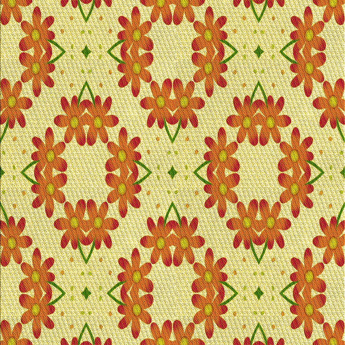 Patterned Orange Red Orange Rug, pat1339yw
