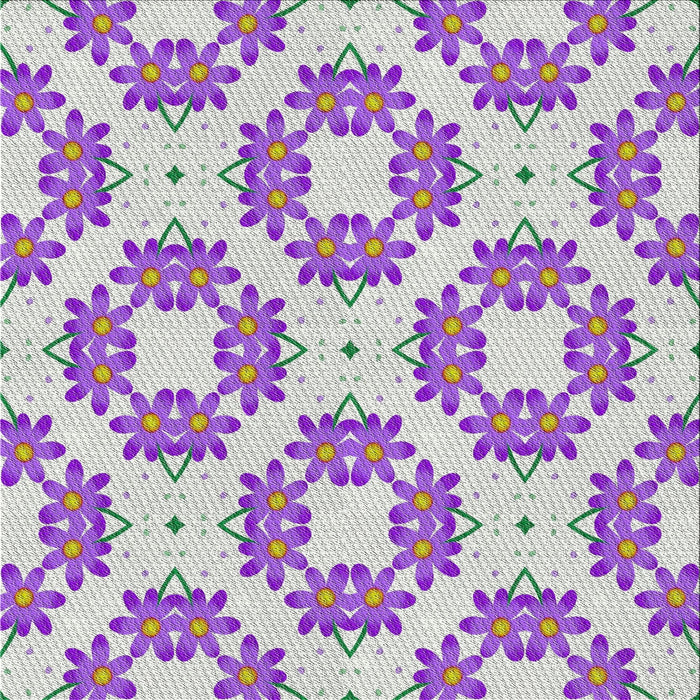 Square Patterned Purple Novelty Rug, pat1339