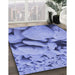 Machine Washable Transitional Sky Blue Rug in a Family Room, wshpat134blu