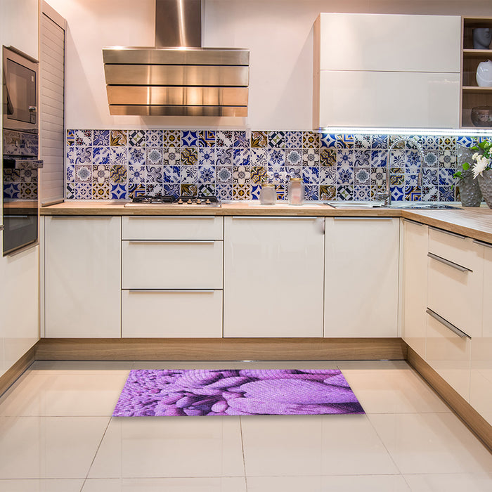 Patterned Violet Purple Rug in a Kitchen, pat134pur