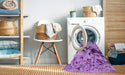 Machine Washable Transitional Violet Purple Rug in a Washing Machine, wshpat134pur