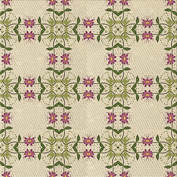 Round Patterned Golden Blonde Gold Rug, pat1340brn