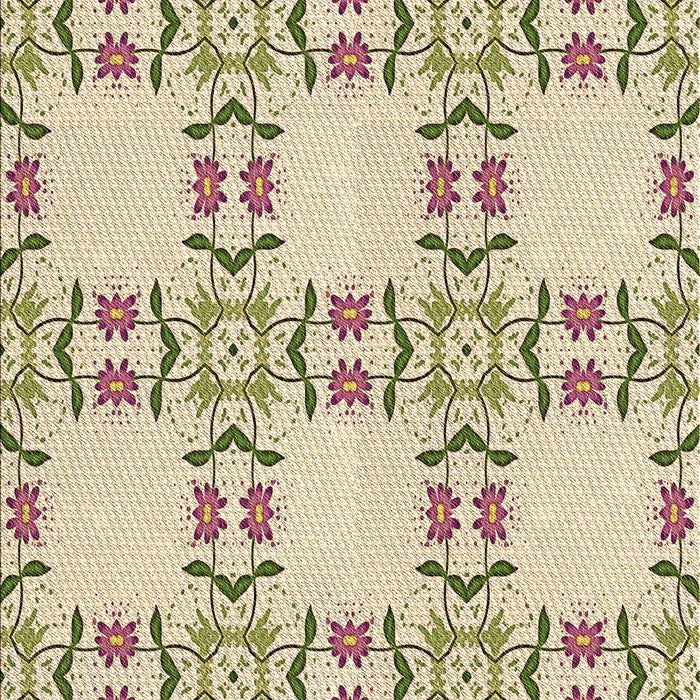 Patterned Golden Blonde Gold Rug, pat1340brn