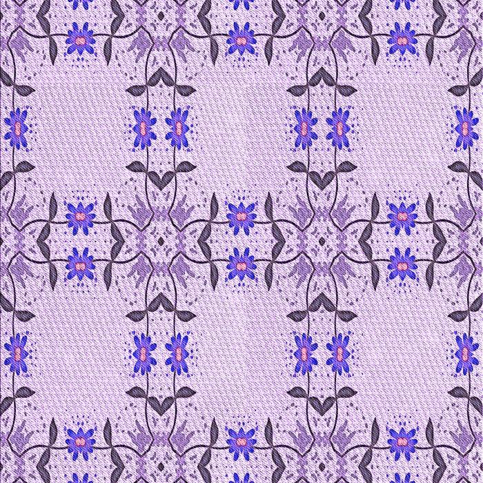 Patterned Lilac Purple Rug, pat1340pur