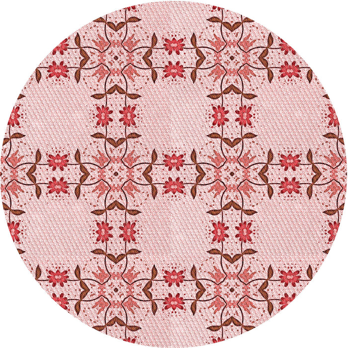Square Machine Washable Transitional Red Rug in a Living Room, wshpat1340rd