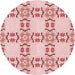 Square Machine Washable Transitional Red Rug in a Living Room, wshpat1340rd