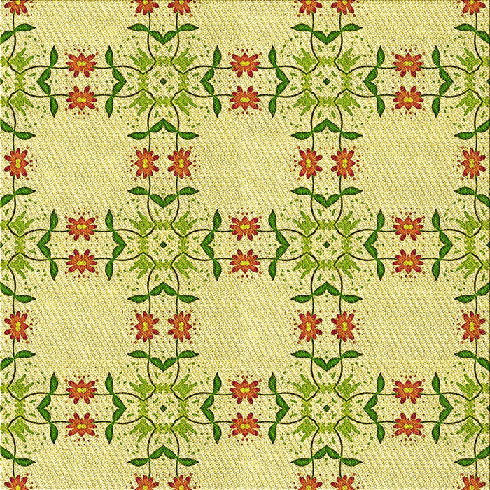 Round Patterned Dark Golden Brown Rug, pat1340yw