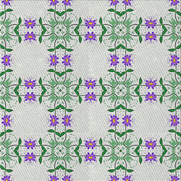 Square Patterned Light Rose Green Novelty Rug, pat1340