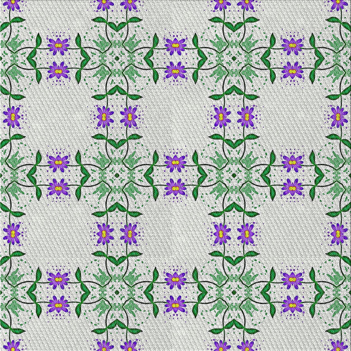 Sideview of Machine Washable Transitional Light Rose Green Rug, wshpat1340