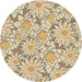 Square Patterned Golden Blonde Gold Rug, pat1341brn