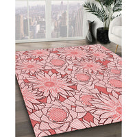 Patterned Red Rug, pat1341rd