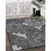 Machine Washable Transitional Gray Rug in a Family Room, wshpat1342gry