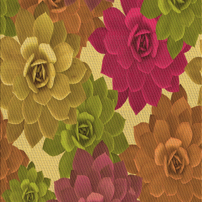 Patterned Red Rug, pat1342org