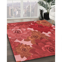 Patterned Orange Rug, pat1342rd