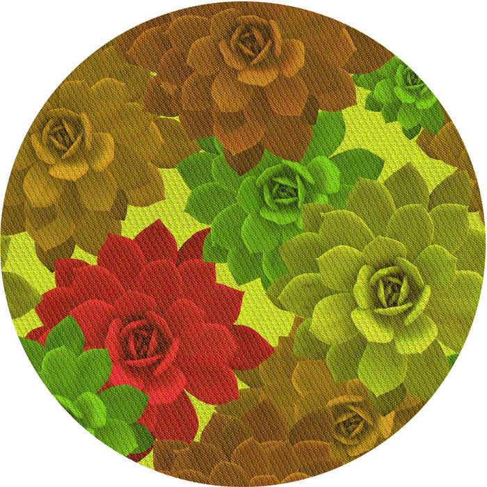 Square Machine Washable Transitional Pistachio Green Rug in a Living Room, wshpat1342yw