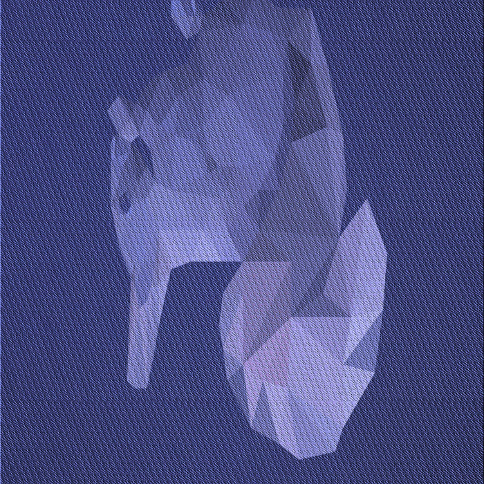 Patterned Denim Dark Blue Rug, pat1343blu