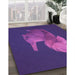 Machine Washable Transitional Bright Purple Rug in a Family Room, wshpat1343pur