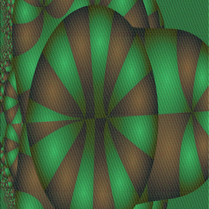 Patterned Milk Chocolate Brown Rug, pat1344grn