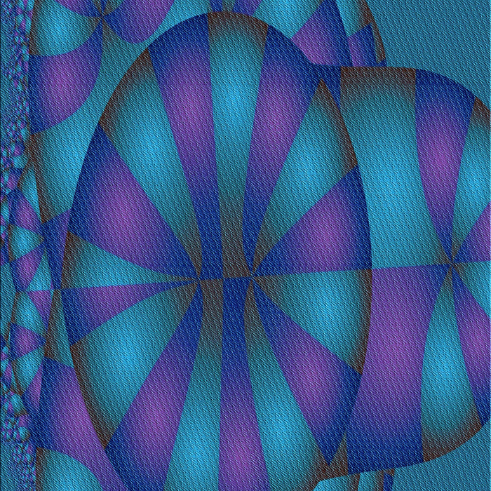 Patterned Blue Rug, pat1344lblu