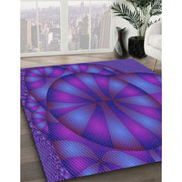 Patterned Purple Rug, pat1344pur