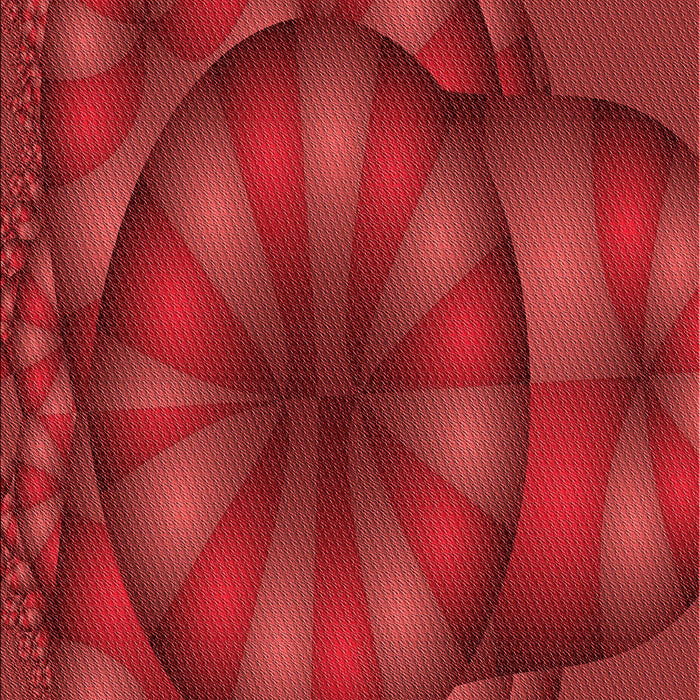 Machine Washable Transitional Red Rug, wshpat1344rd