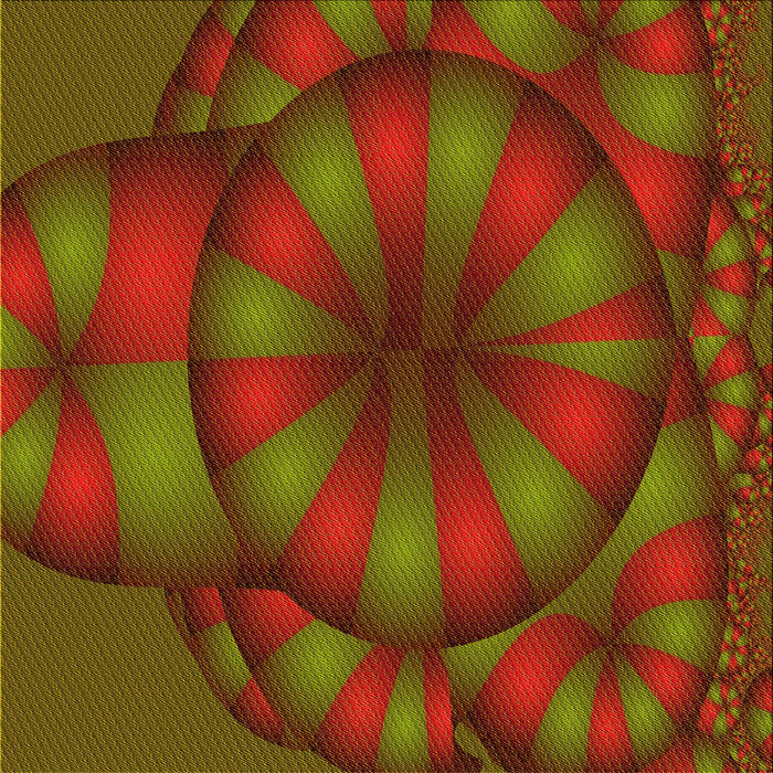 Round Patterned Dark Yellow Green Rug, pat1344yw