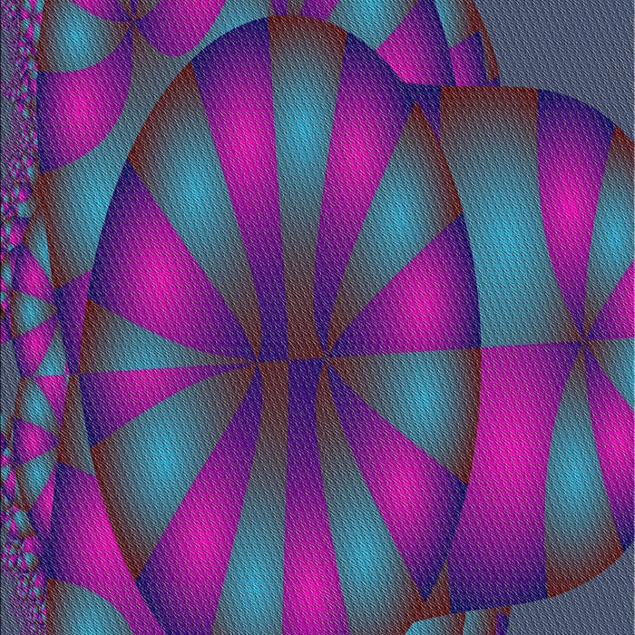 Patterned Steel Blue Modern Rug, pat1344