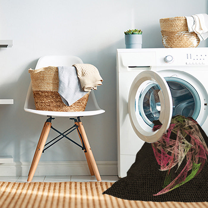 Machine Washable Transitional Red Brown Rug in a Washing Machine, wshpat1345brn