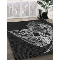 Patterned Smokey Gray Rug, pat1345gry