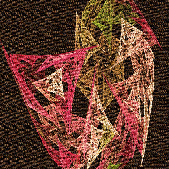 Patterned Saddle Brown Rug, pat1345org