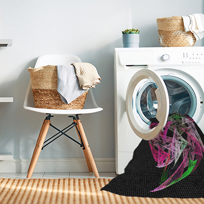 Machine Washable Transitional Cloudy Gray Rug in a Washing Machine, wshpat1345